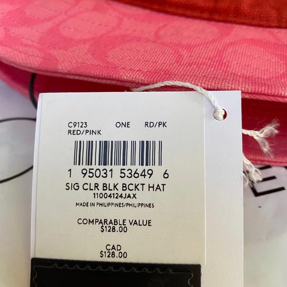 NWT Coach Colorblock Signature Bucket Hat c9123 - Picture 5 of 8
